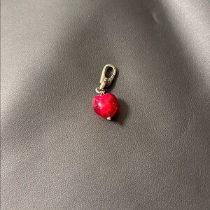 Kay Jewelers Red Heart Charm with Silver Clasp